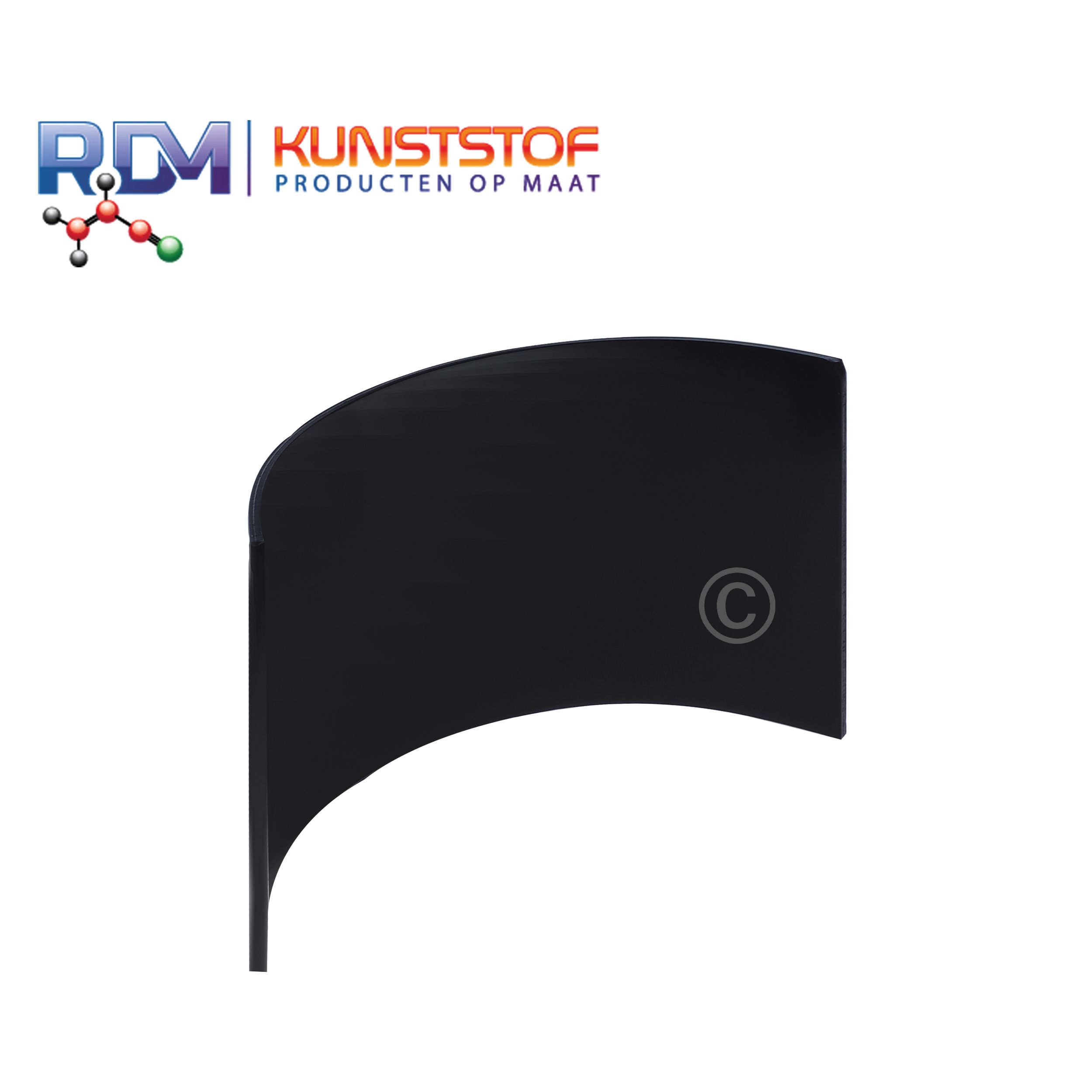 Gebogen HDPE plaat op maat