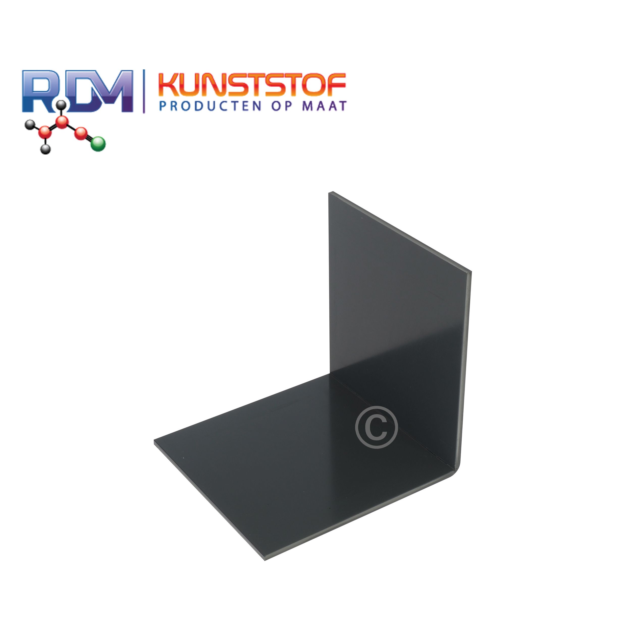 Gehoekte HDPE plaat op maat